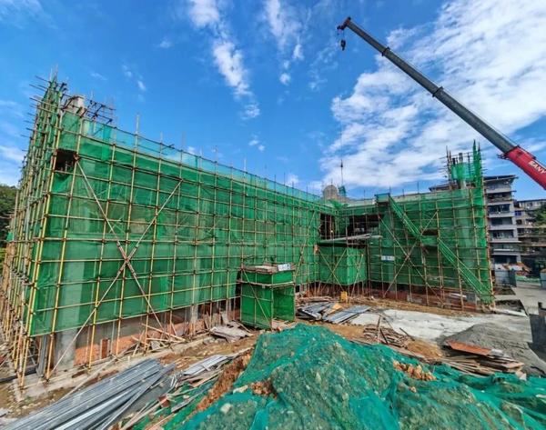 主体封顶！五通桥区盐厂便民市场冲刺6月完工，城市更新再添惠民新地标